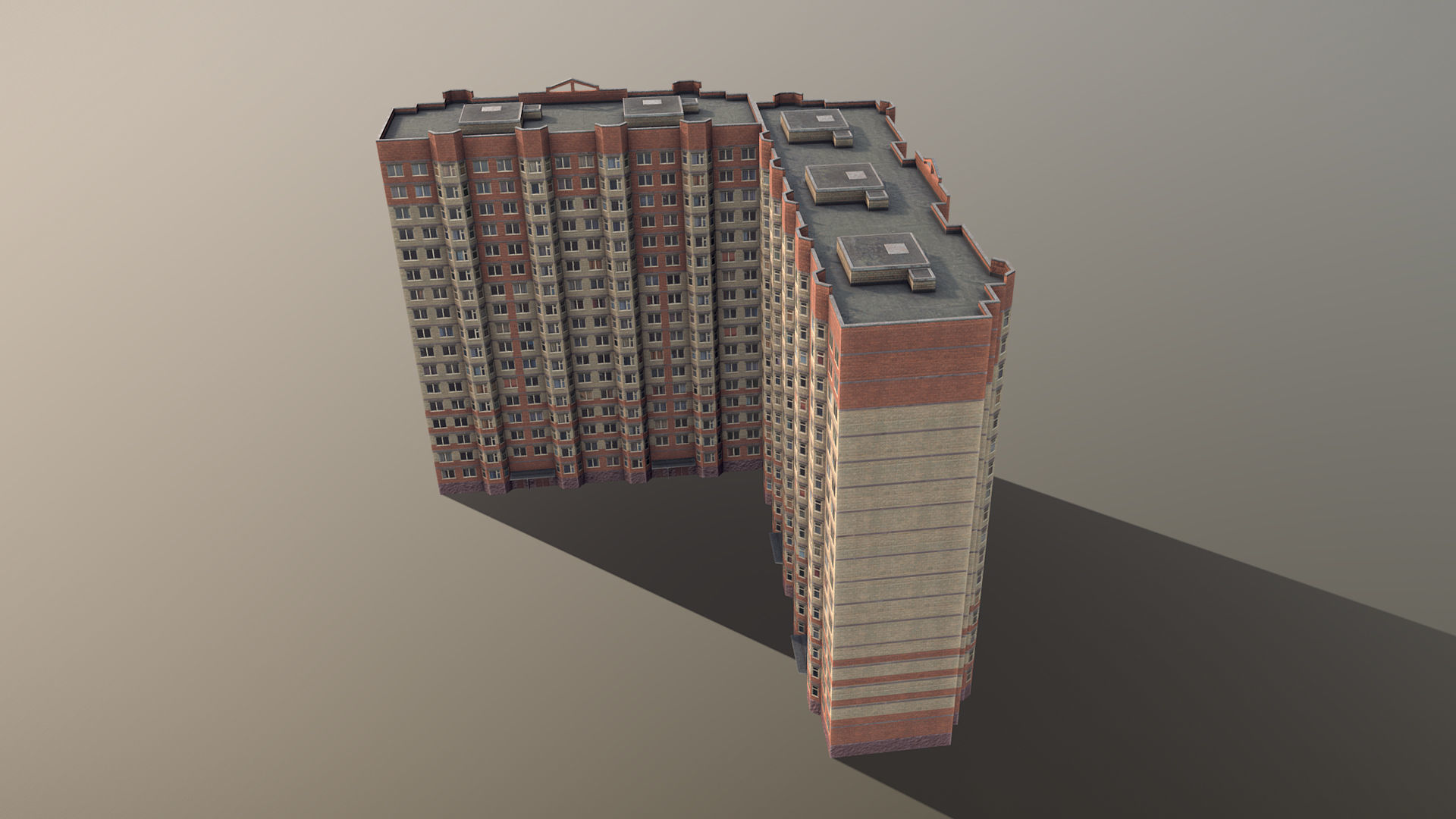 MSK Building 03 Low-poly 3D model_4