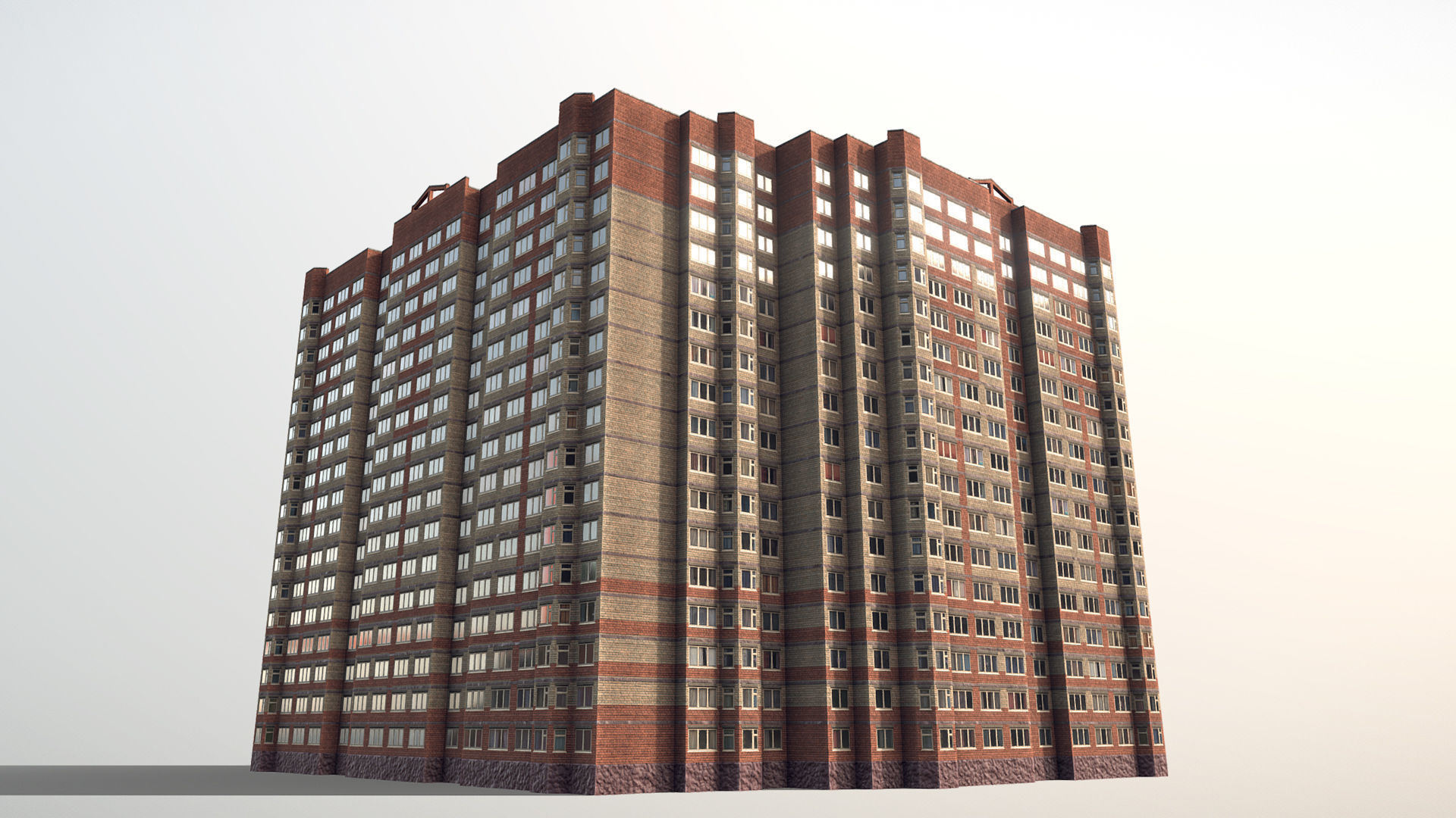 MSK Building 03 Low-poly 3D model_7
