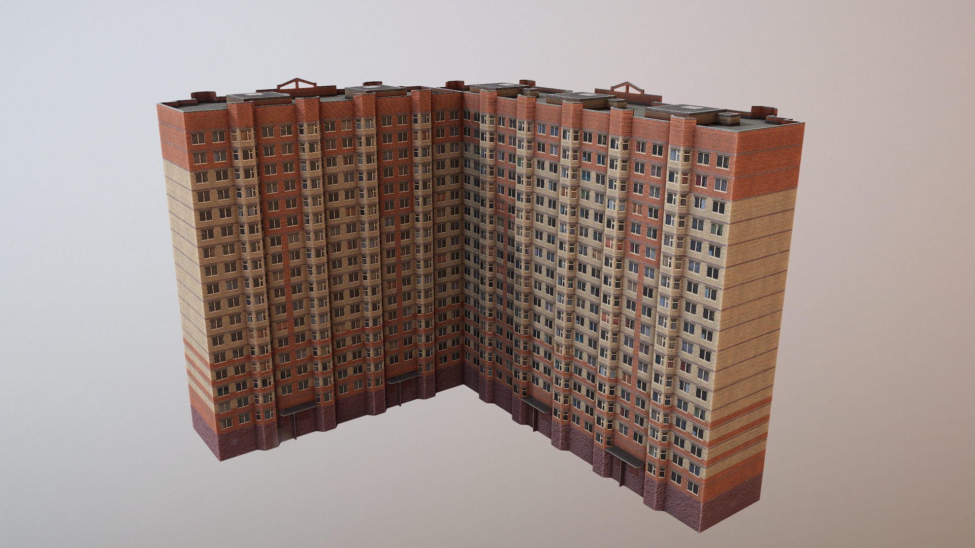 MSK Building 03 Low-poly 3D model_19
