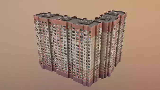 MSK Building 03 Low-poly 3D model