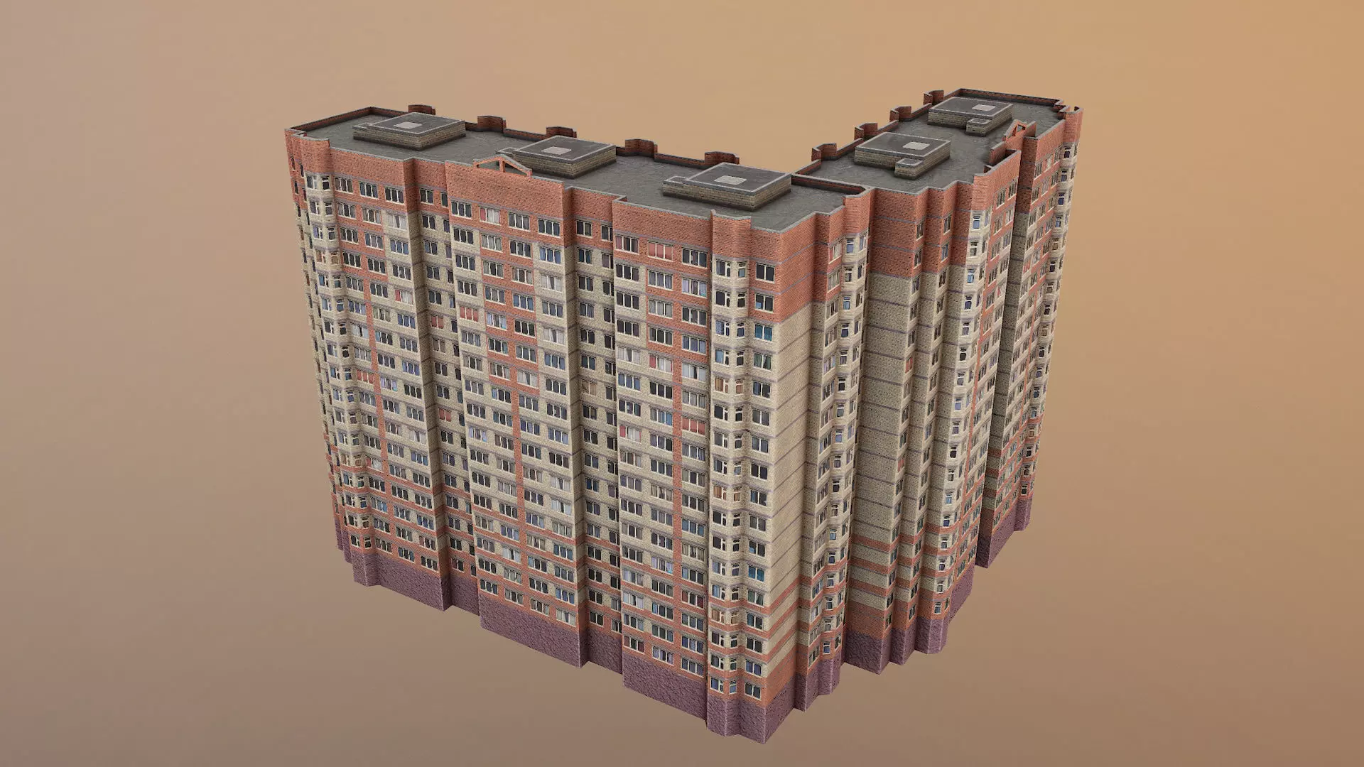 MSK Building 03 Low-poly 3D model_0