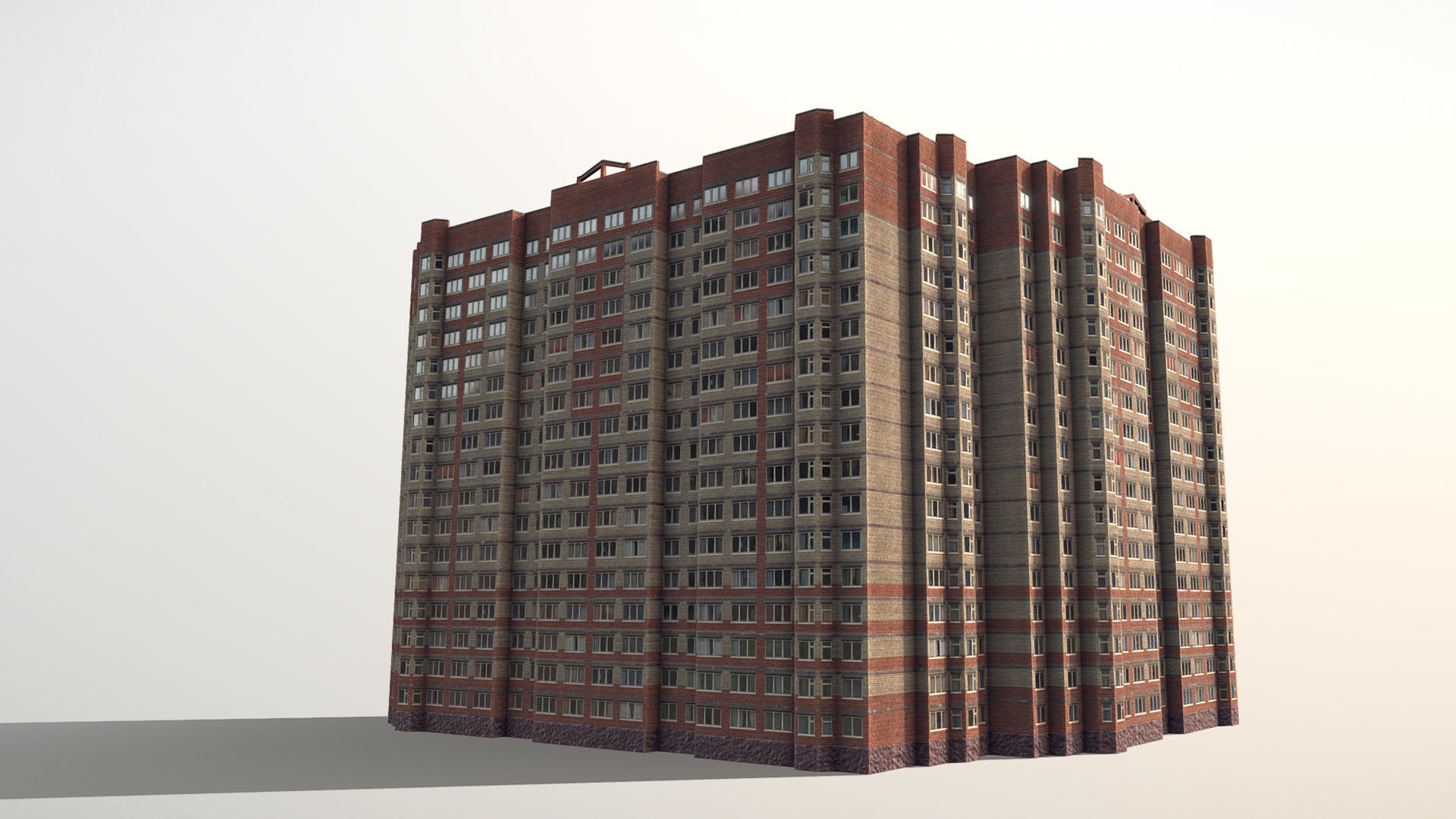 MSK Building 03 Low-poly 3D model_5
