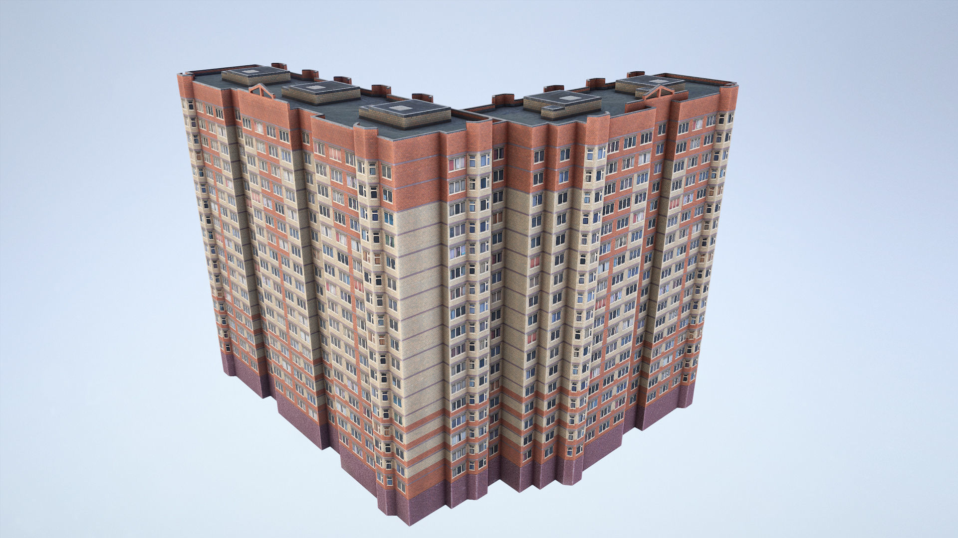 MSK Building 03 Low-poly 3D model_14