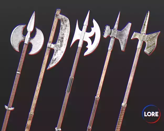 Medieval Collection Weapons Pole Axes 