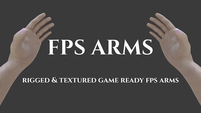 Game Ready FPS Arms Free low-poly 3D model