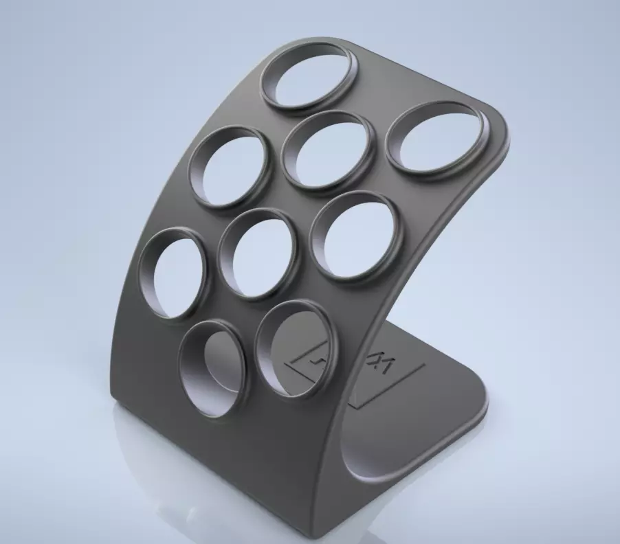 9 Cup Coffee Pod Stand - 3D Print Files 3D print model_0