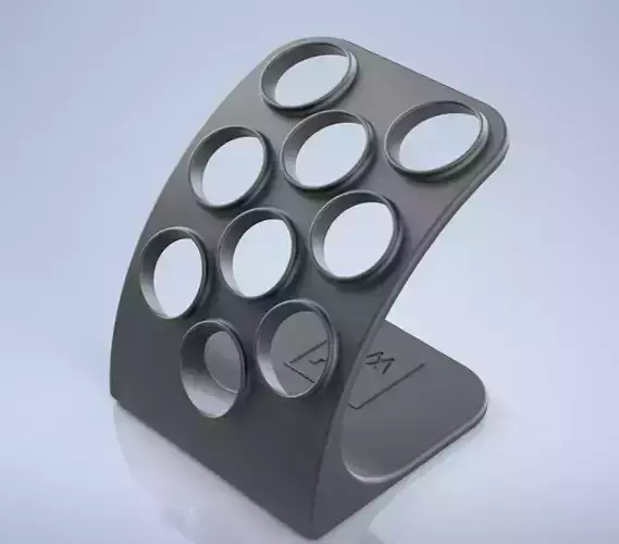 9 Cup Coffee Pod Stand - 3D Print Files 3D print model