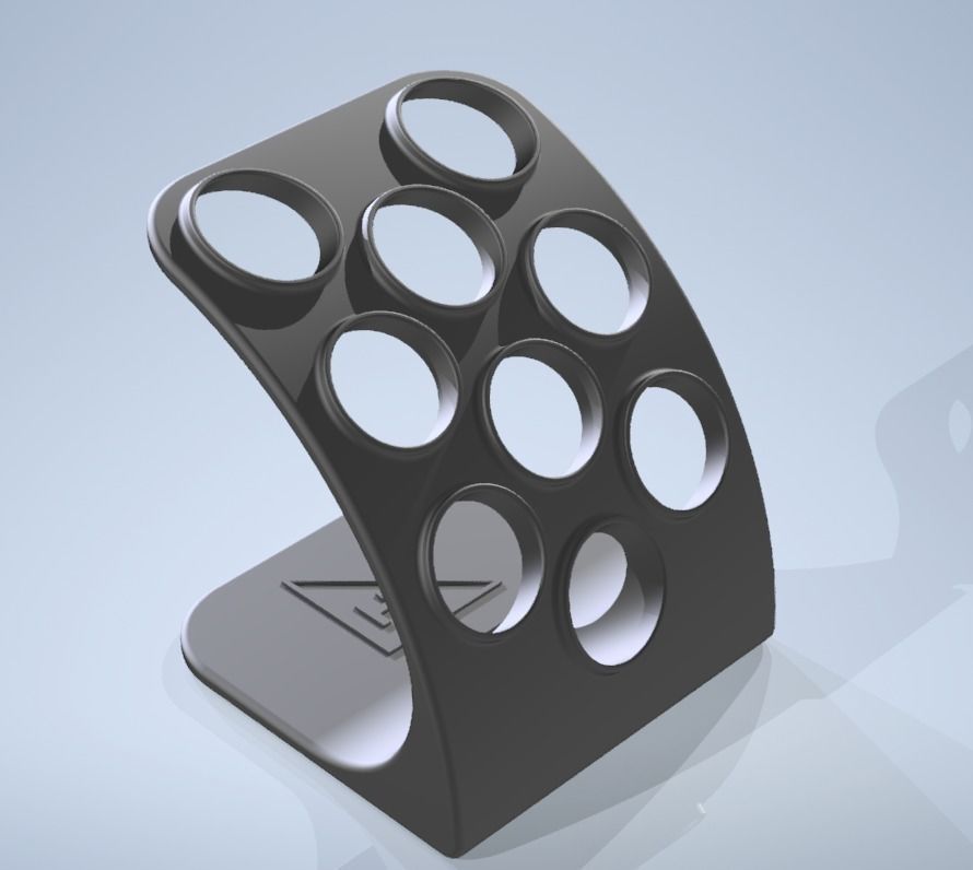 9 Cup Coffee Pod Stand - 3D Print Files 3D print model_2