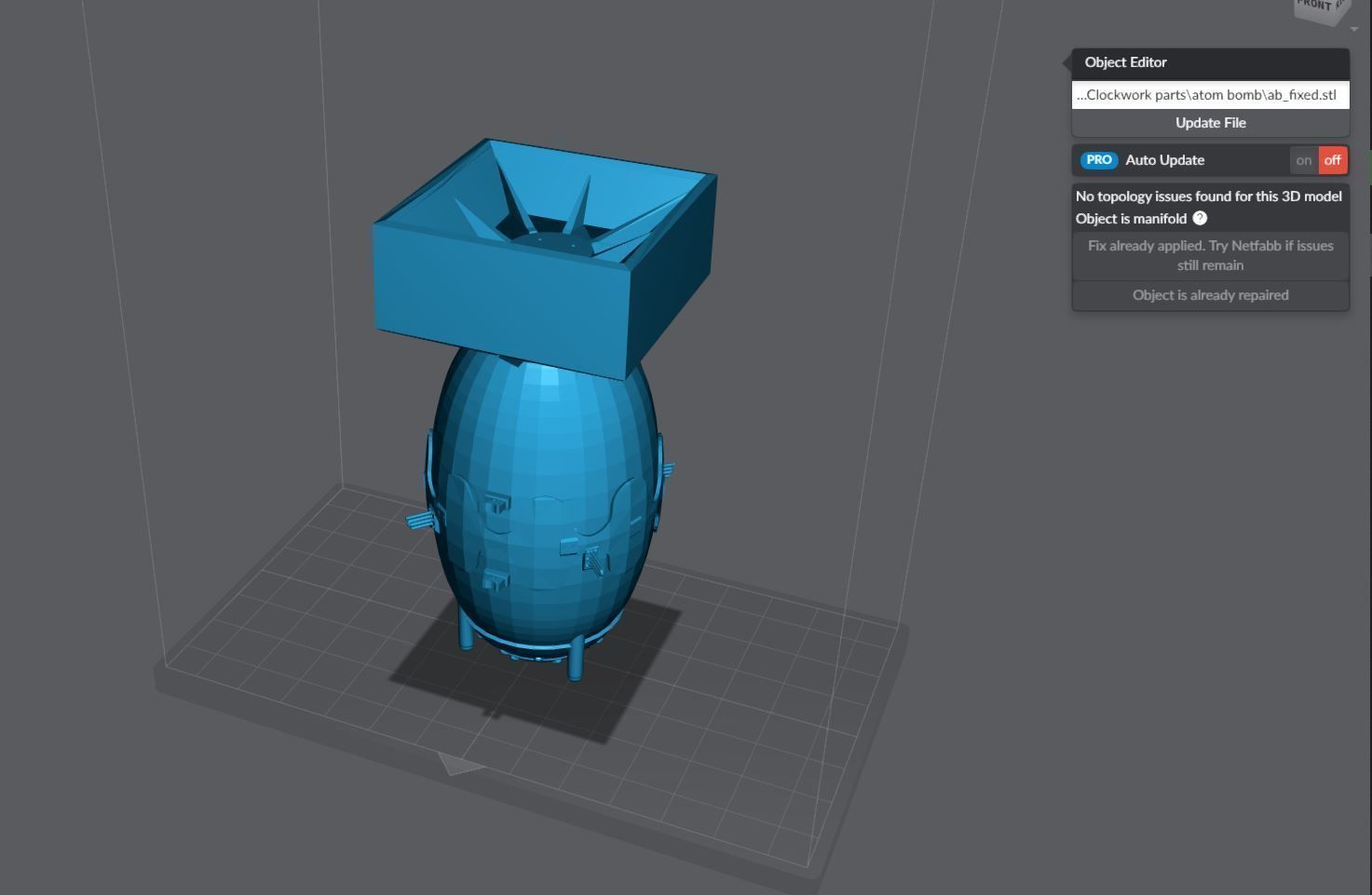 Atom bomb Printable 3D print model_1