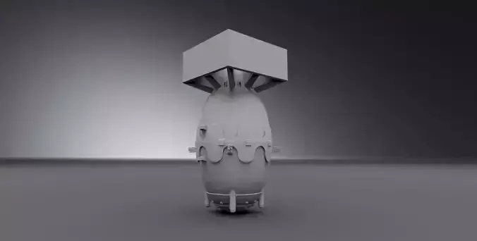 Atom bomb Printable 3D print model