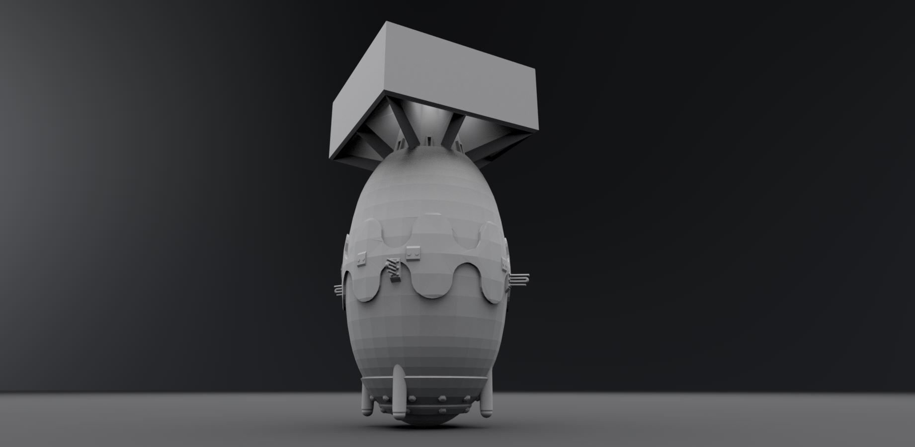Atom bomb Printable 3D print model_3