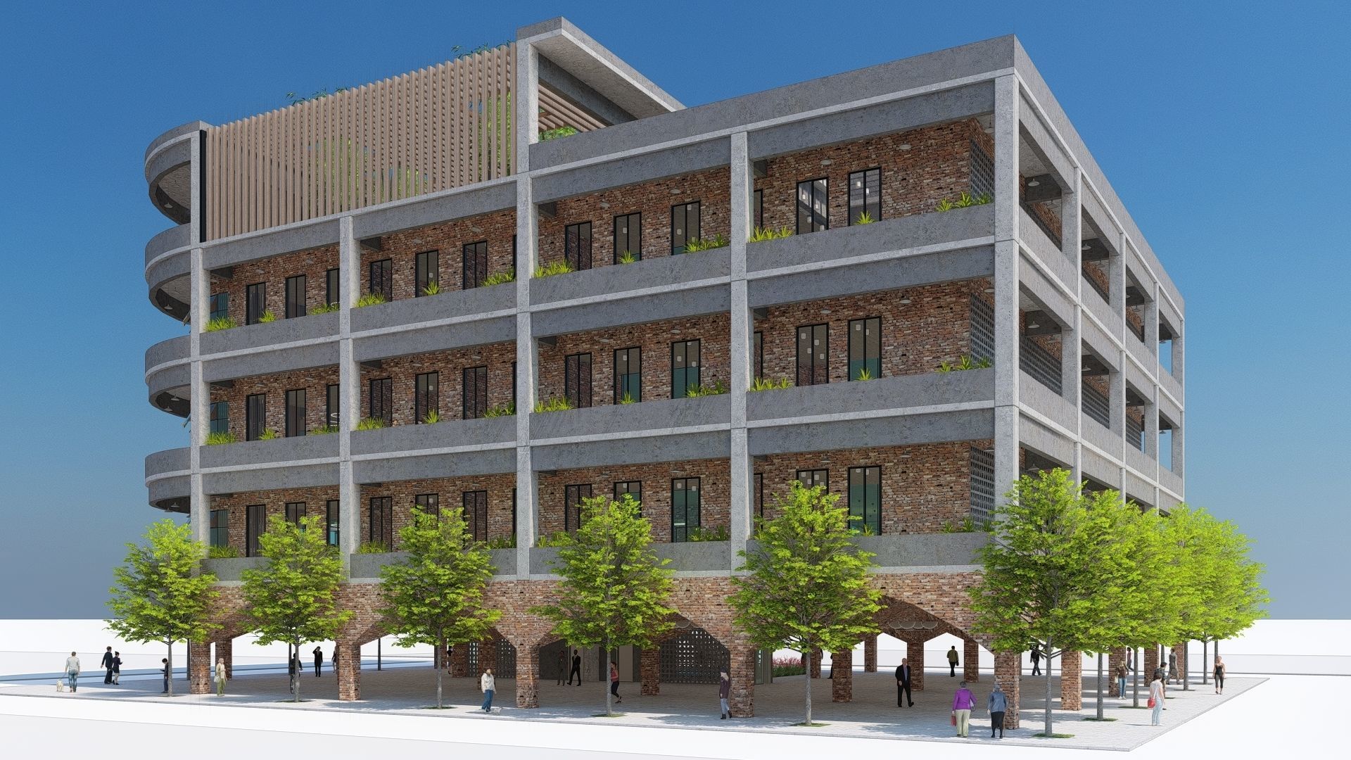 Office Building 3D model_6