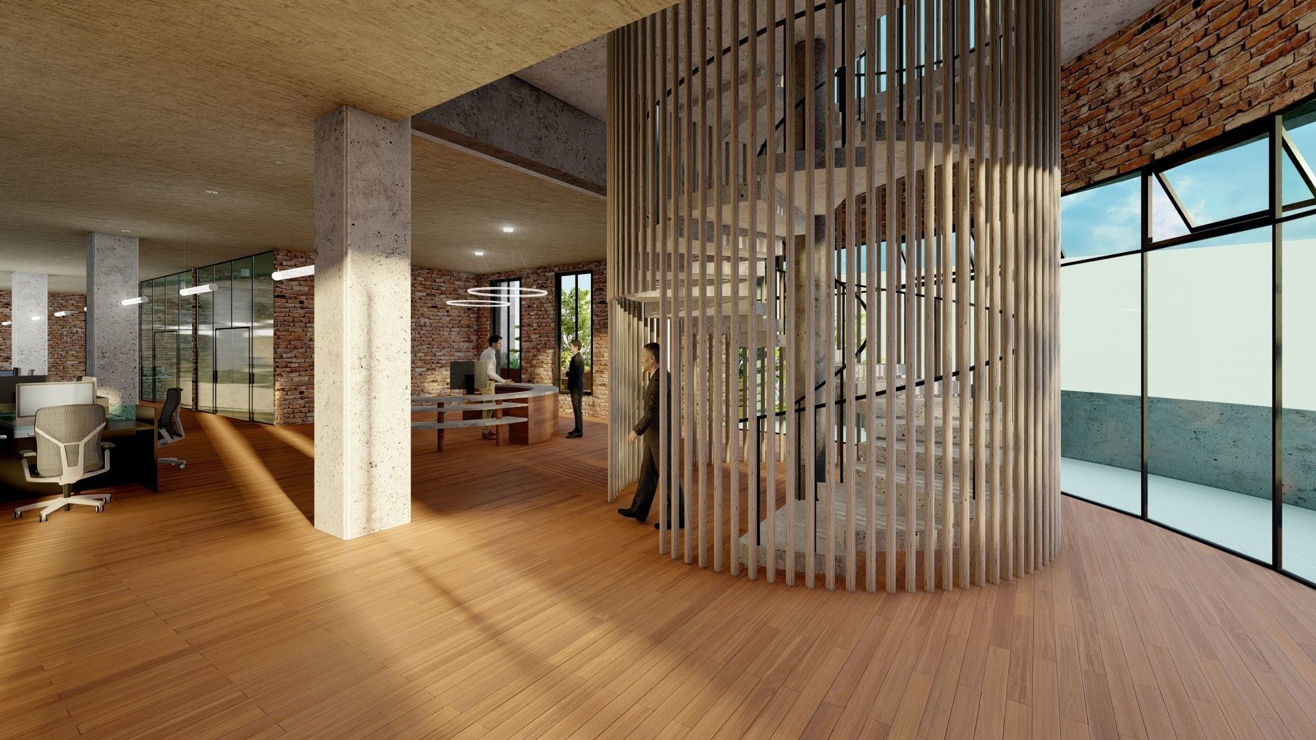 Office Building 3D model_9