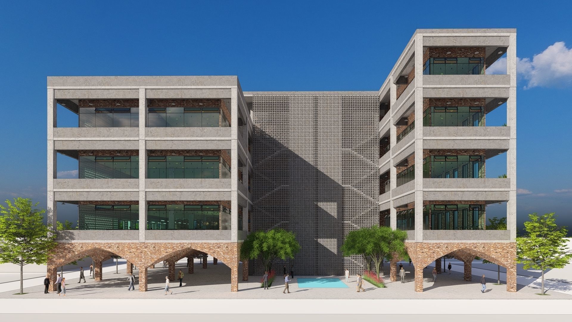 Office Building 3D model_5