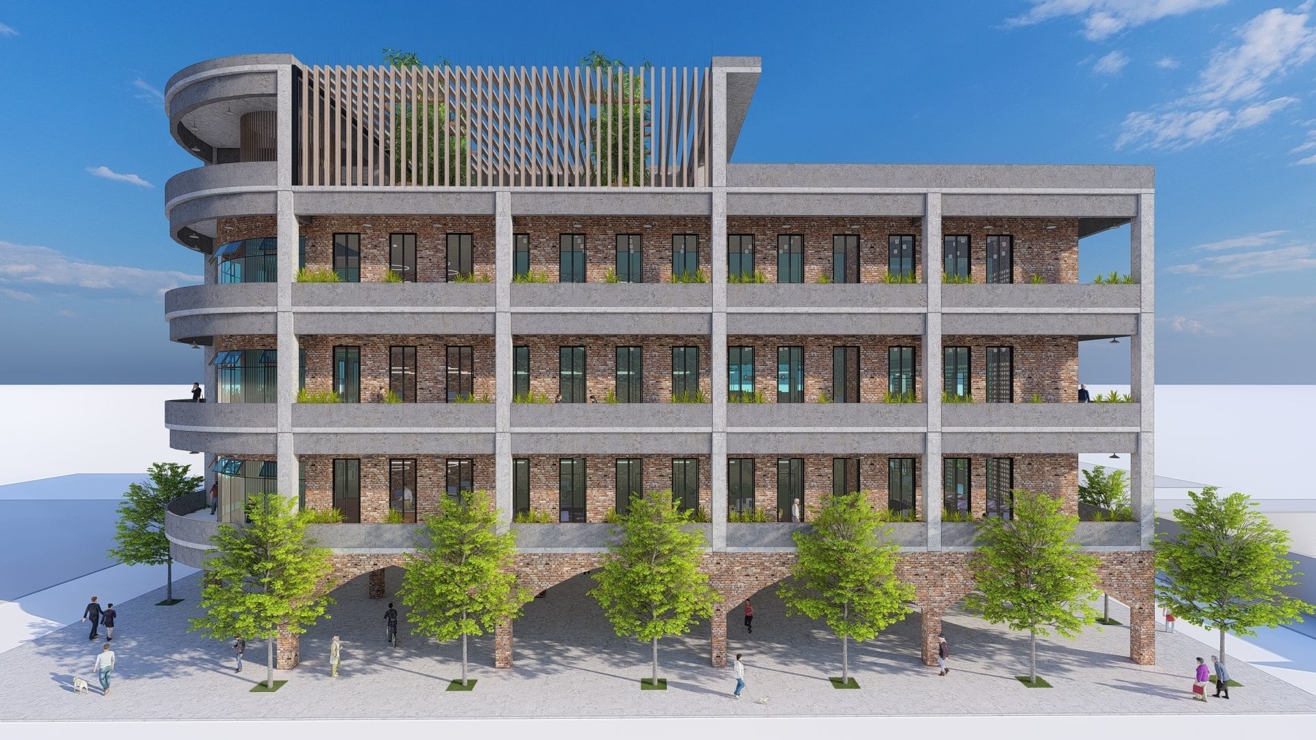 Office Building 3D model_3