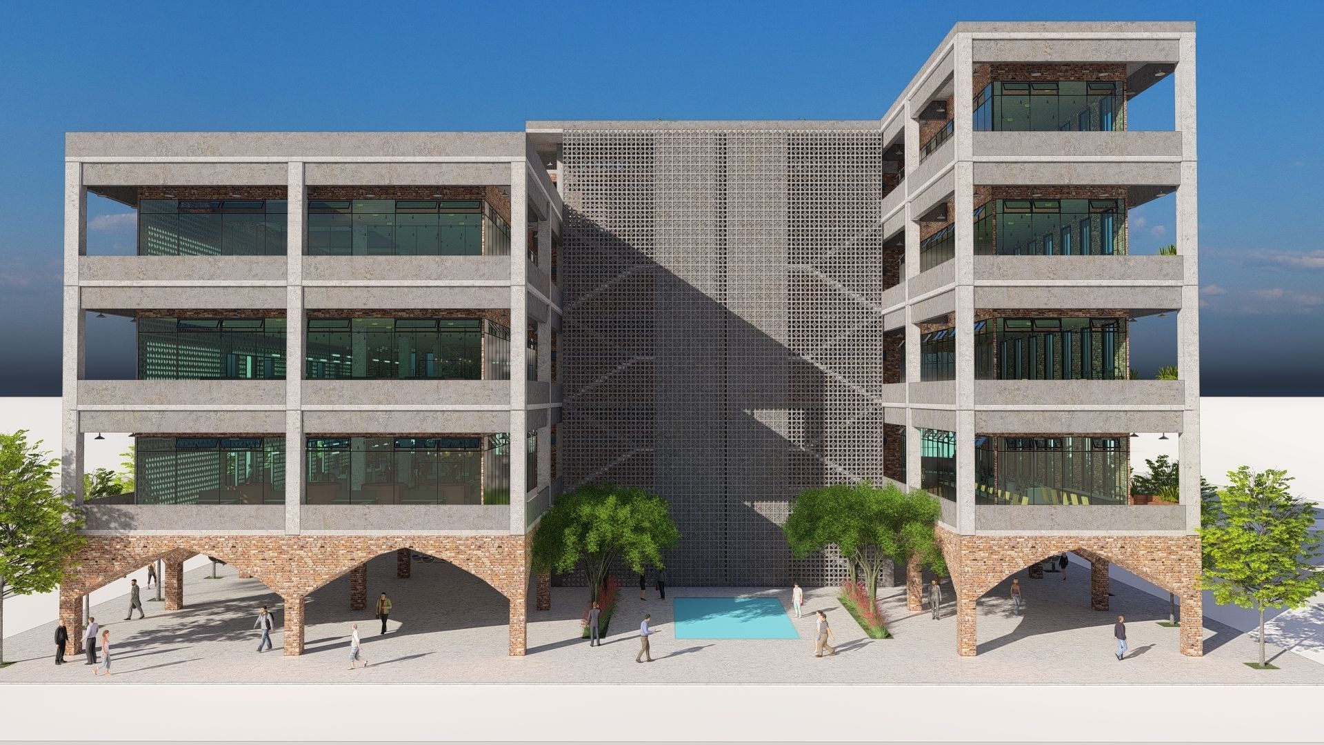 Office Building 3D model_4