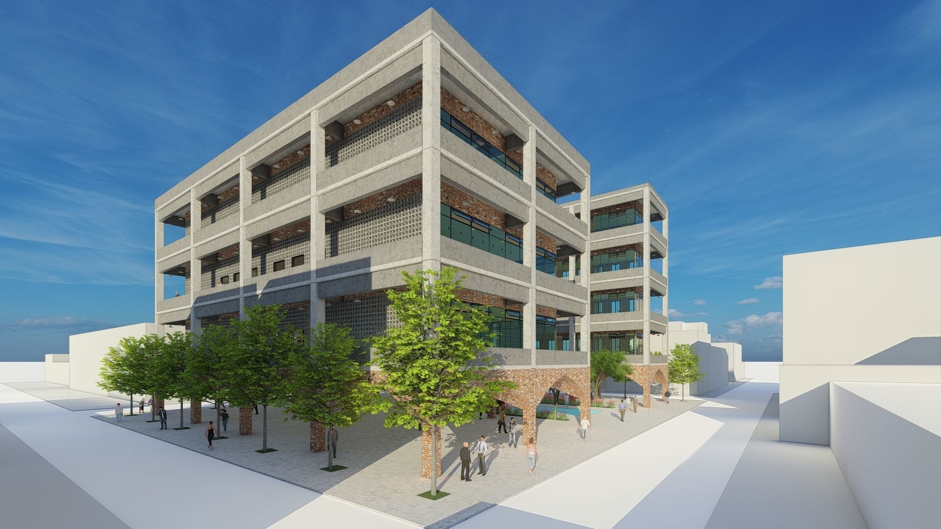 Office Building 3D model_2