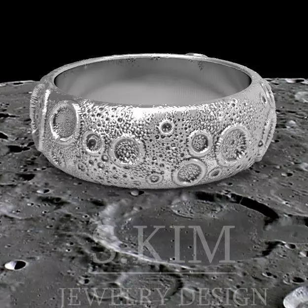 Moon ring 3D print model
