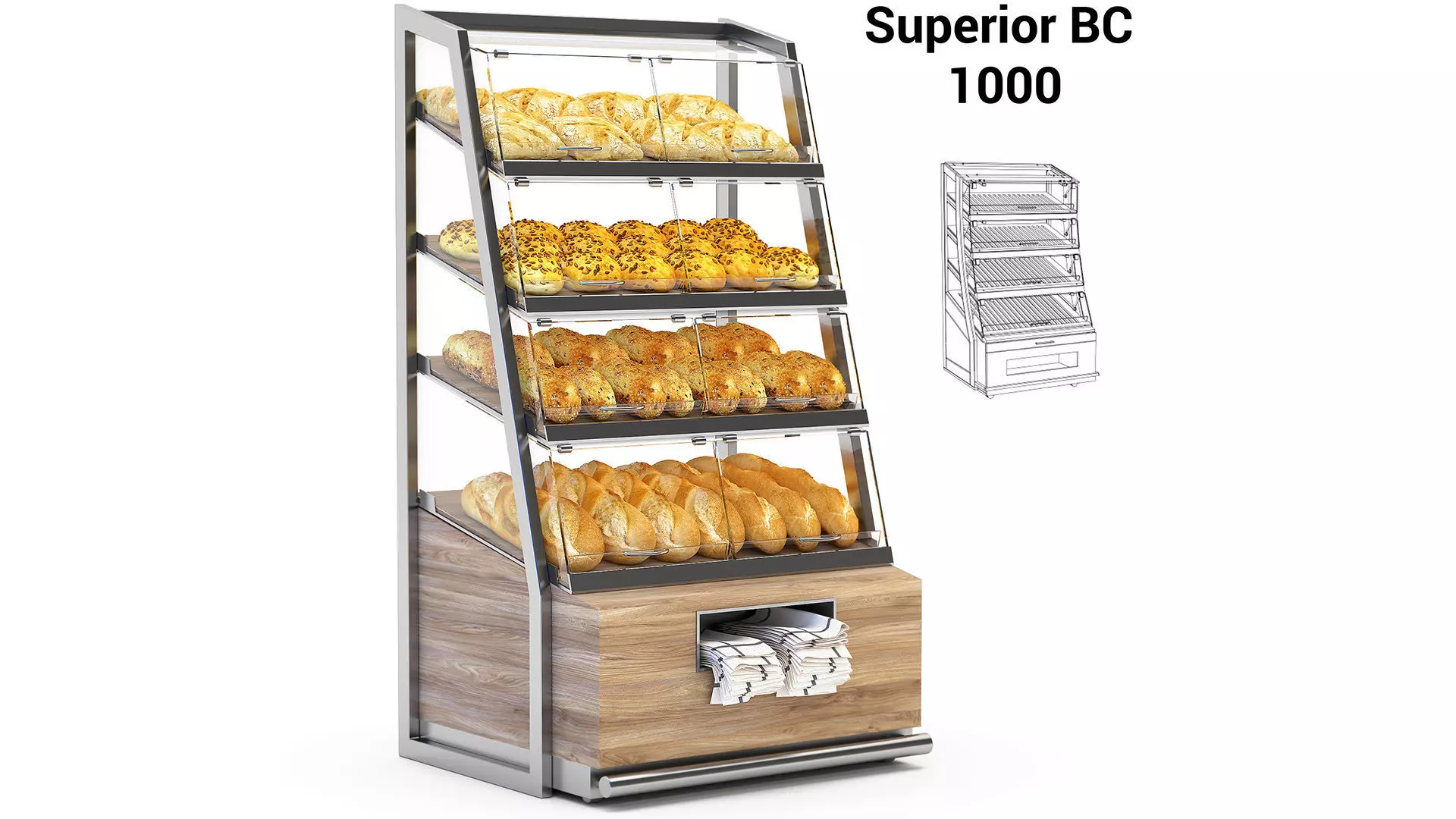Bread Rack 3D model_0