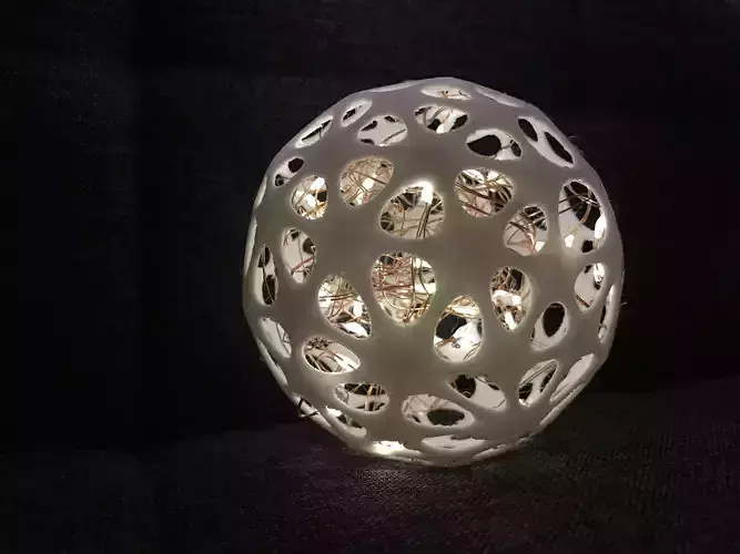 Generative voronoi sphere light