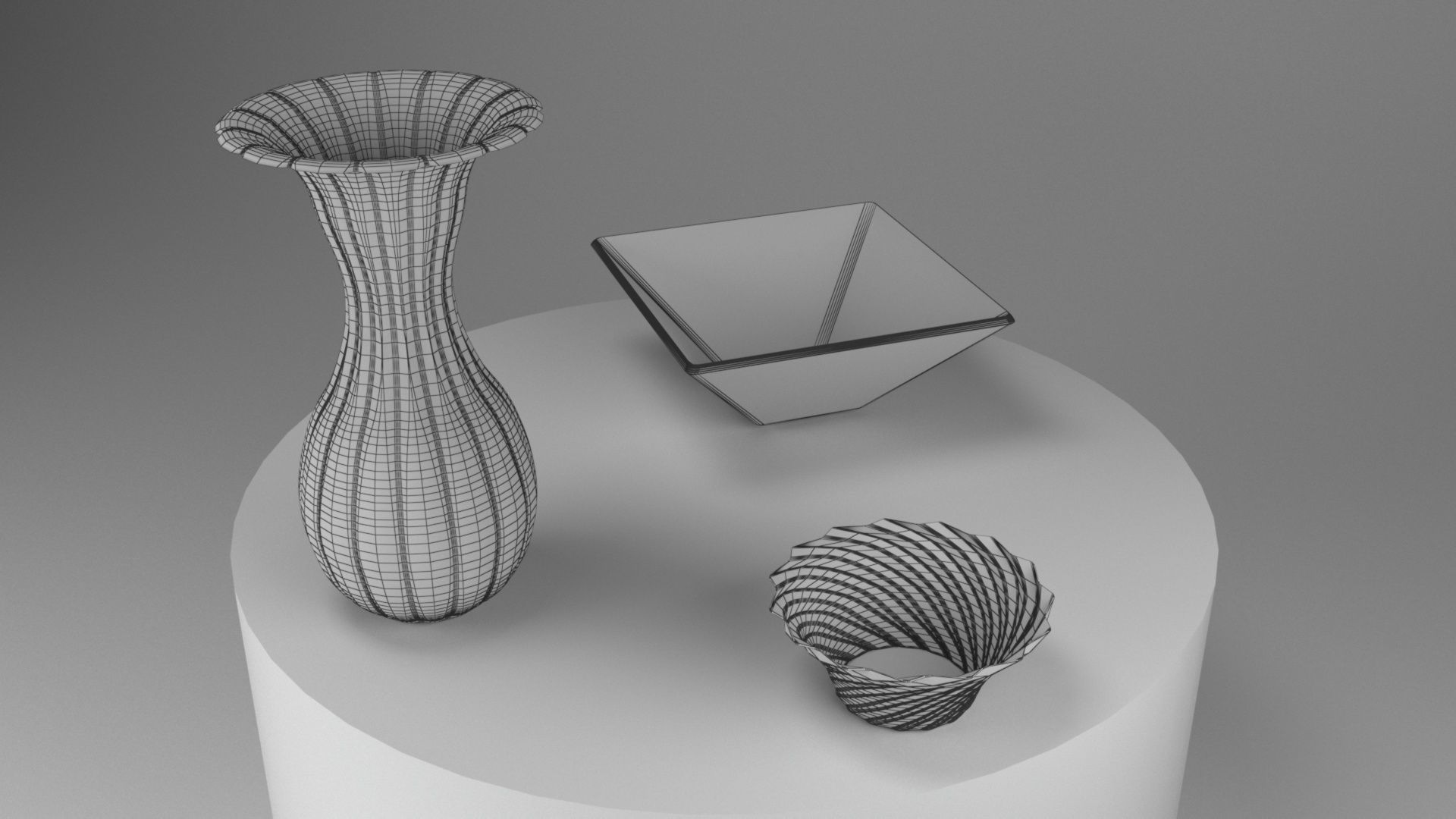 Bowls and Vases 3D model_1