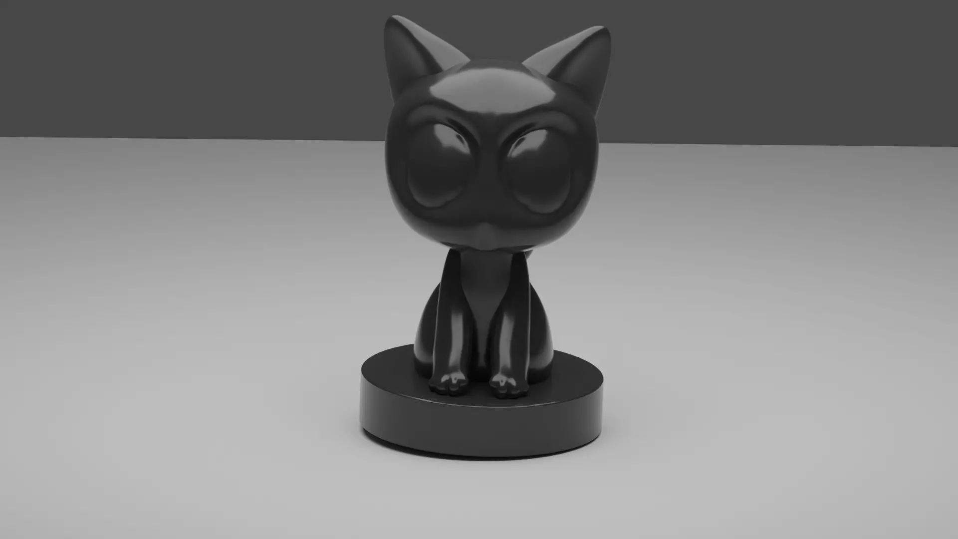 cute cat por print luo xiaohei Free 3D print model_0