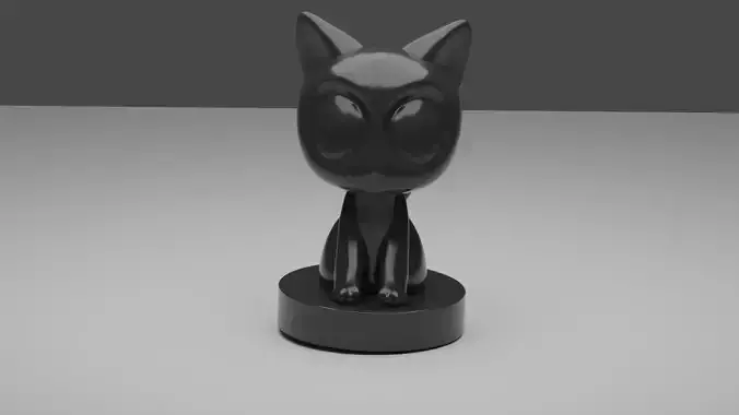 cute cat por print luo xiaohei