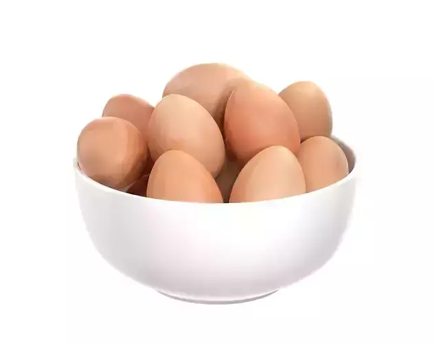 White Bowl with Eggs