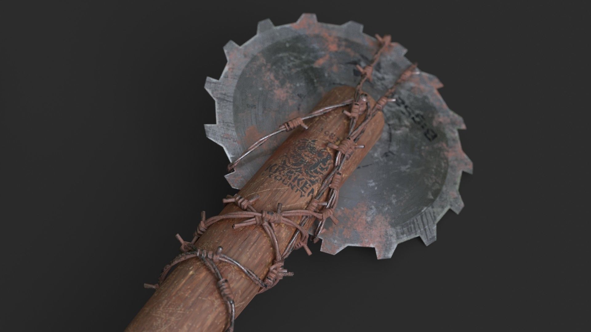 Baseball Bats Assets 02 Low-poly 3D model_10