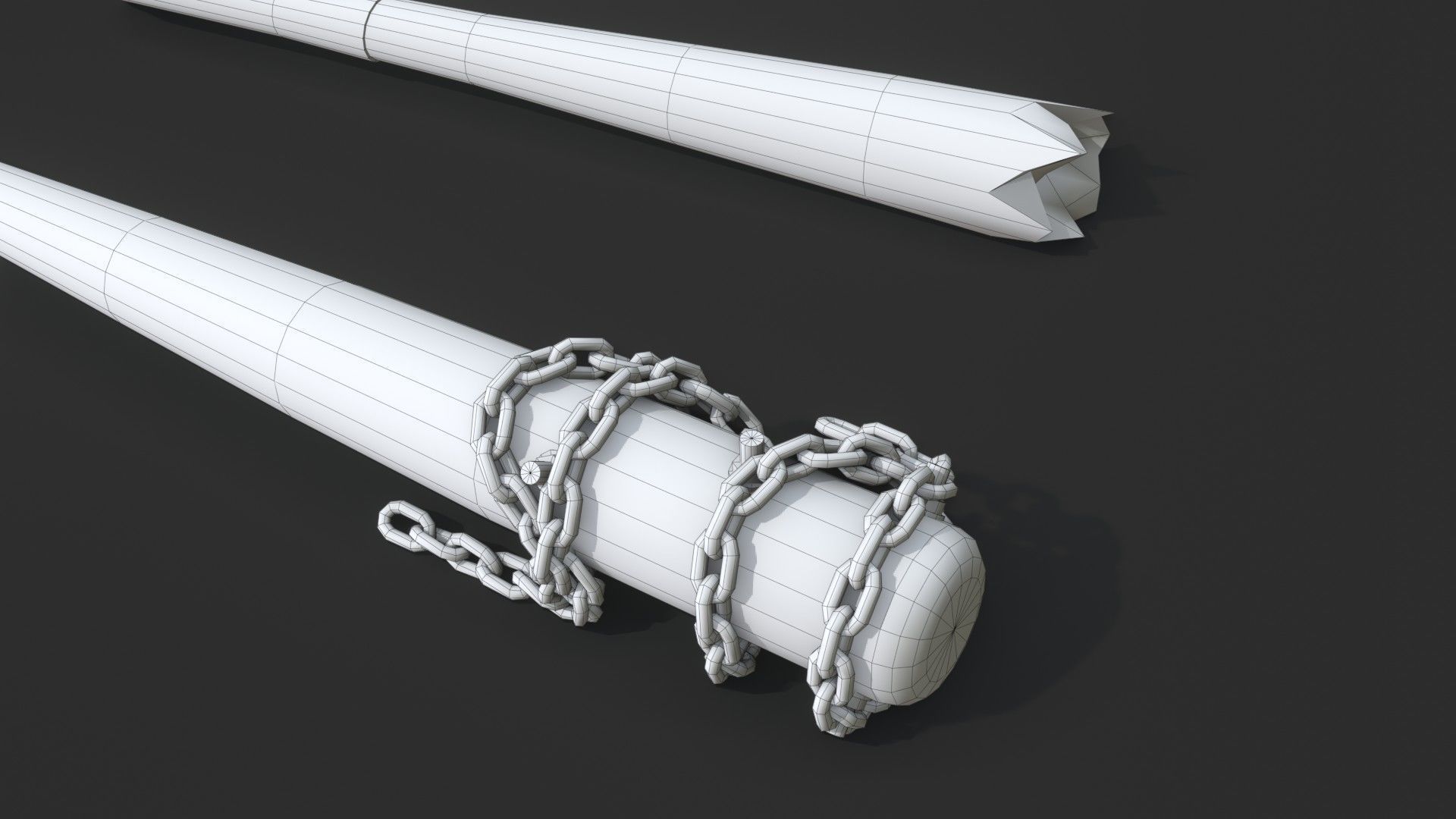 Baseball Bats Assets 02 Low-poly 3D model_16
