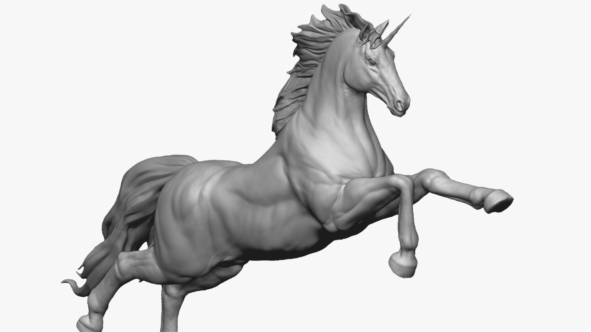 Unicorn - Figurine 3D model_1