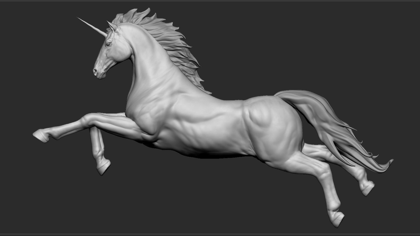 Unicorn - Figurine 3D model_2