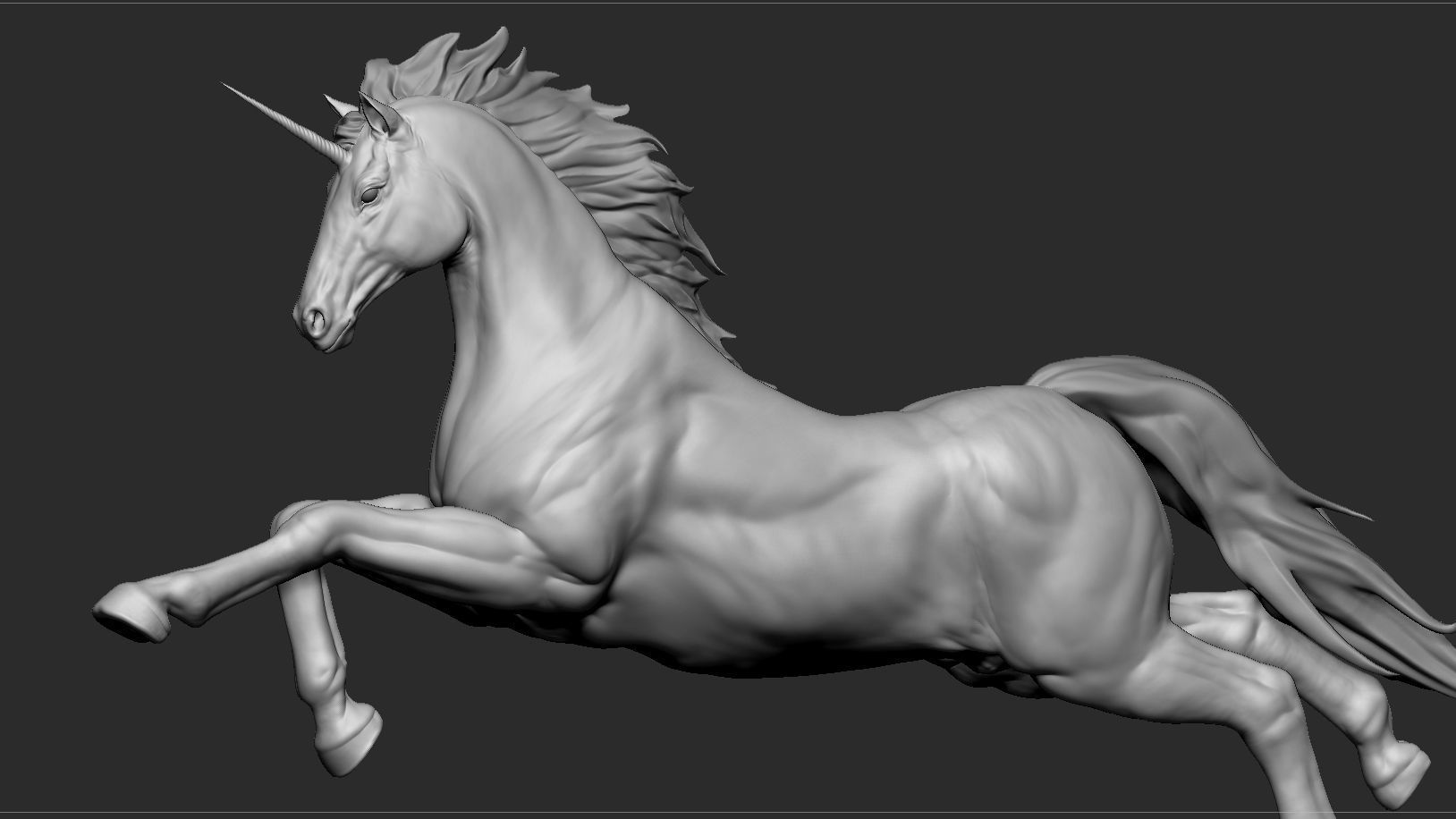 Unicorn - Figurine 3D model_3