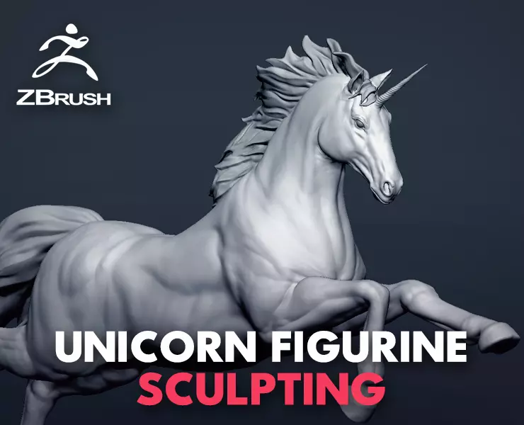 Unicorn - Figurine 3D model_0