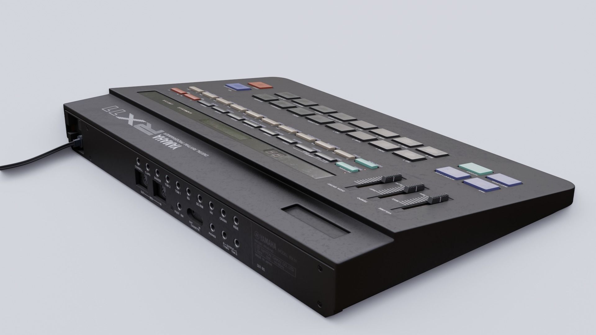 Yamaha RX11 Digital Rhythm Programmer 3D model_5