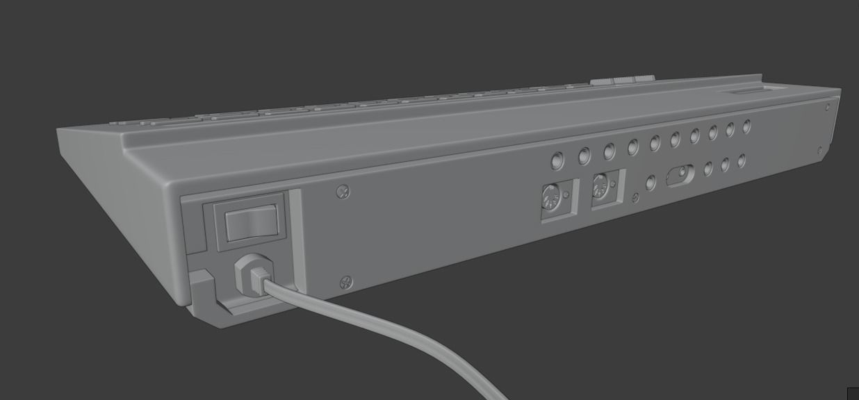 Yamaha RX11 Digital Rhythm Programmer 3D model_12