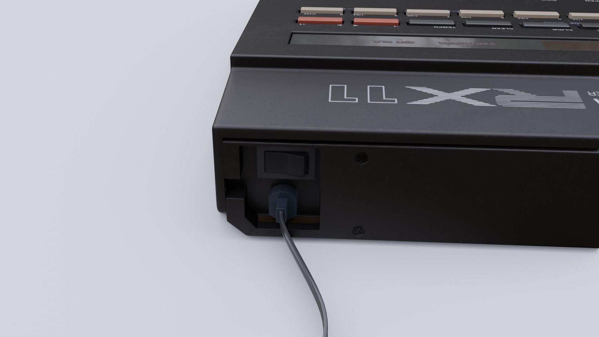 Yamaha RX11 Digital Rhythm Programmer 3D model_6