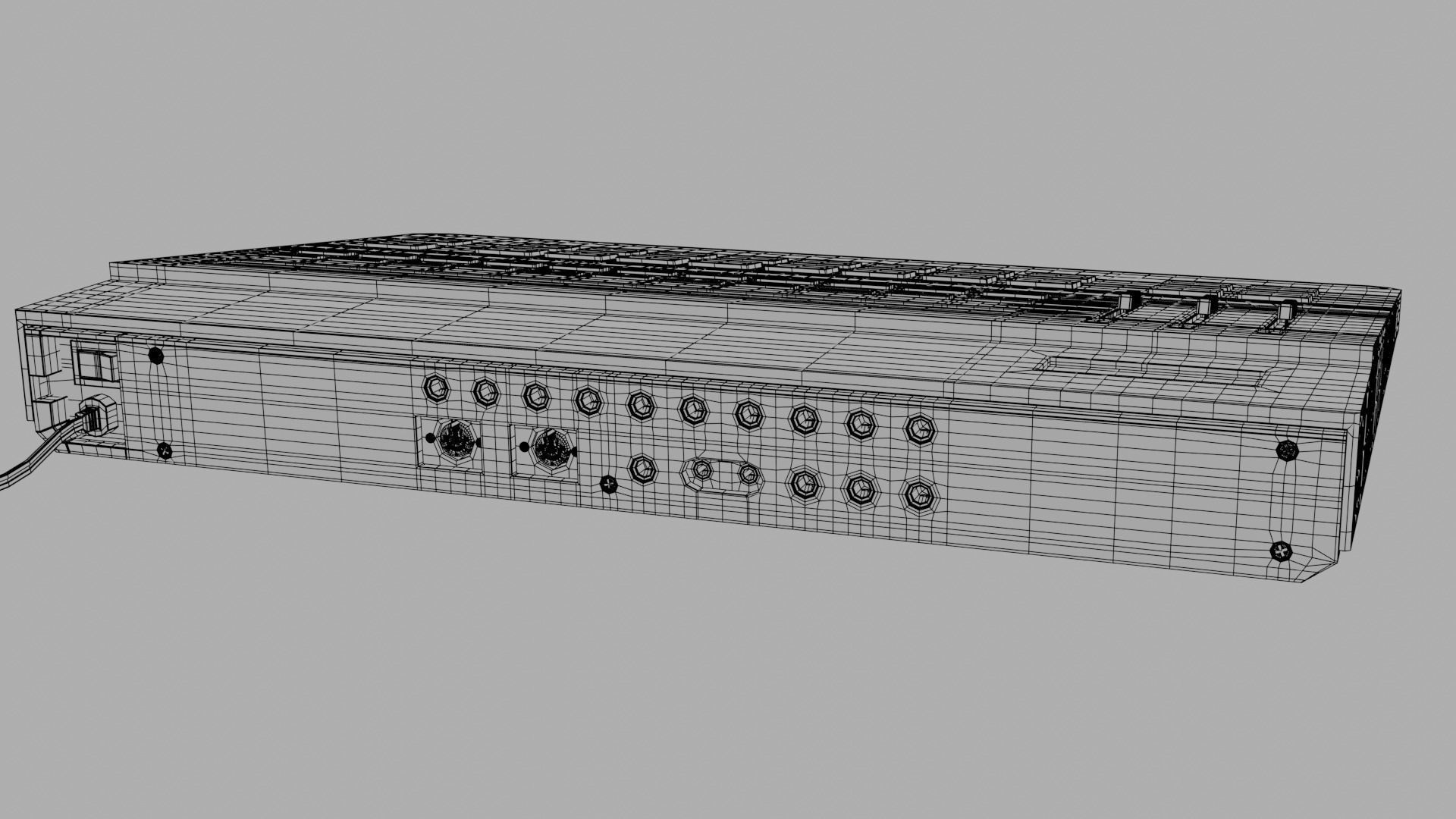 Yamaha RX11 Digital Rhythm Programmer 3D model_15