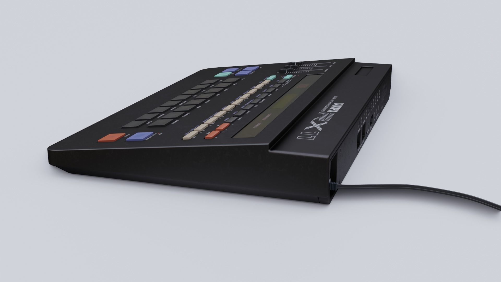 Yamaha RX11 Digital Rhythm Programmer 3D model_3