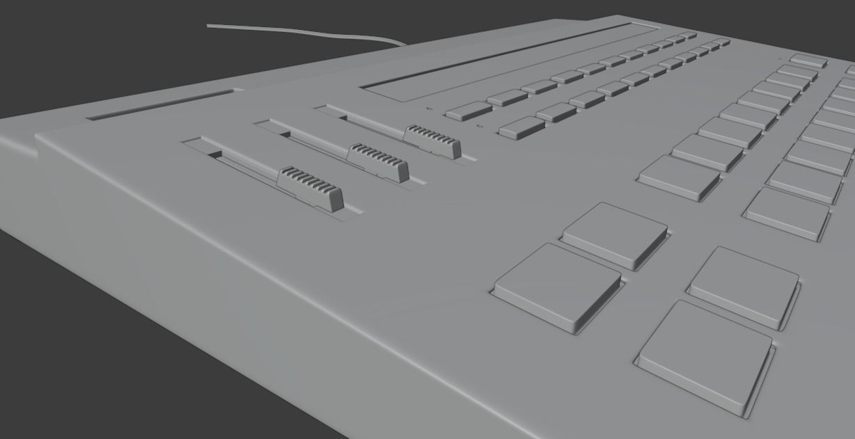 Yamaha RX11 Digital Rhythm Programmer 3D model_14