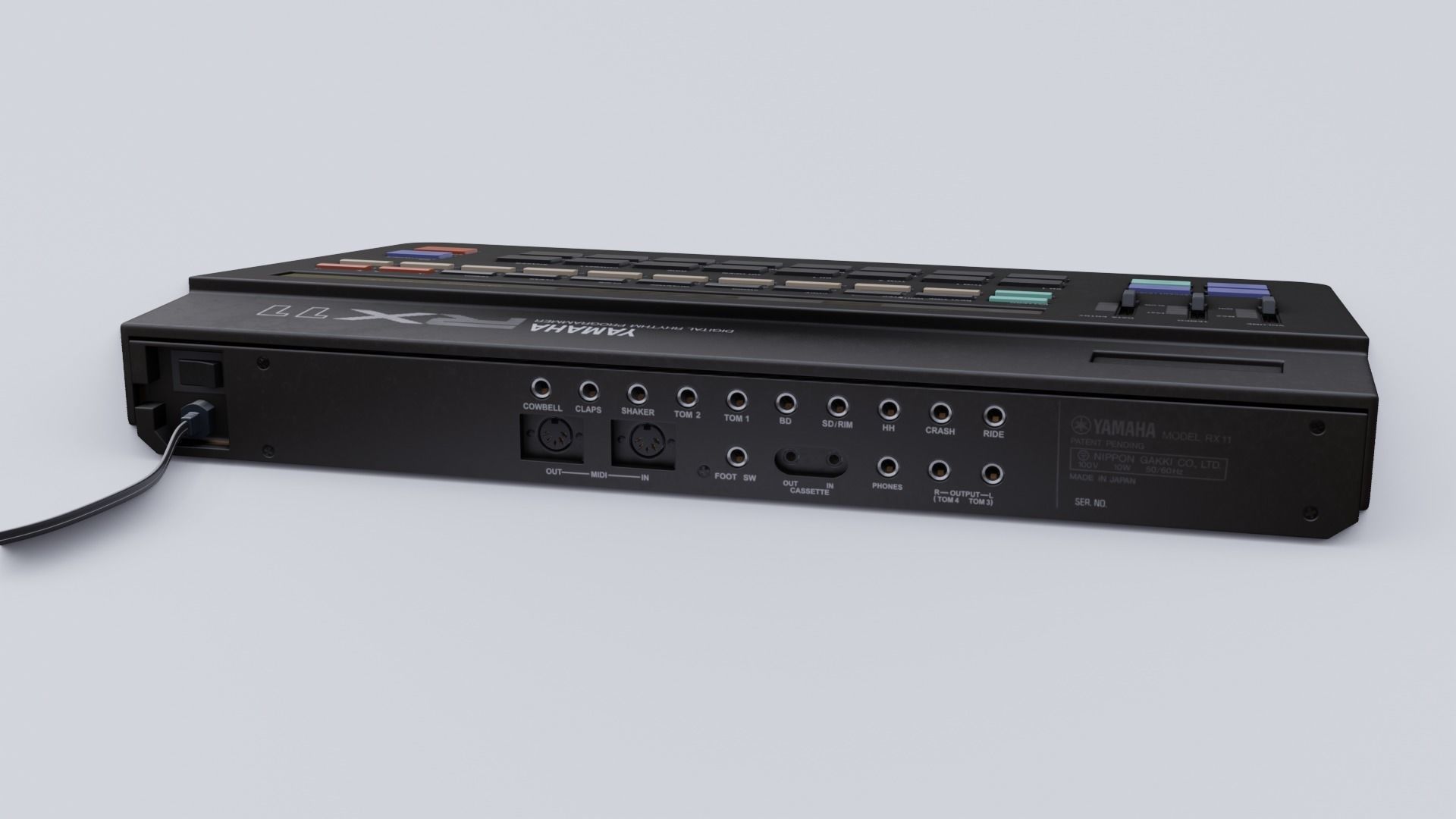 Yamaha RX11 Digital Rhythm Programmer 3D model_4