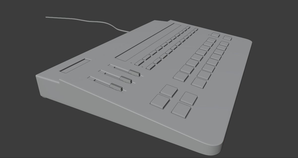 Yamaha RX11 Digital Rhythm Programmer 3D model_11