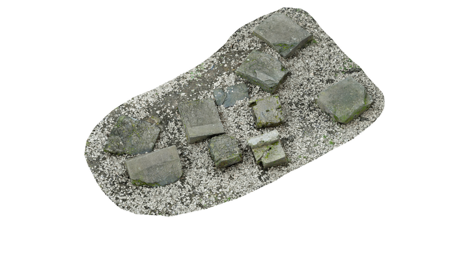 Concrete Rocks RAW Scan 3D model_4