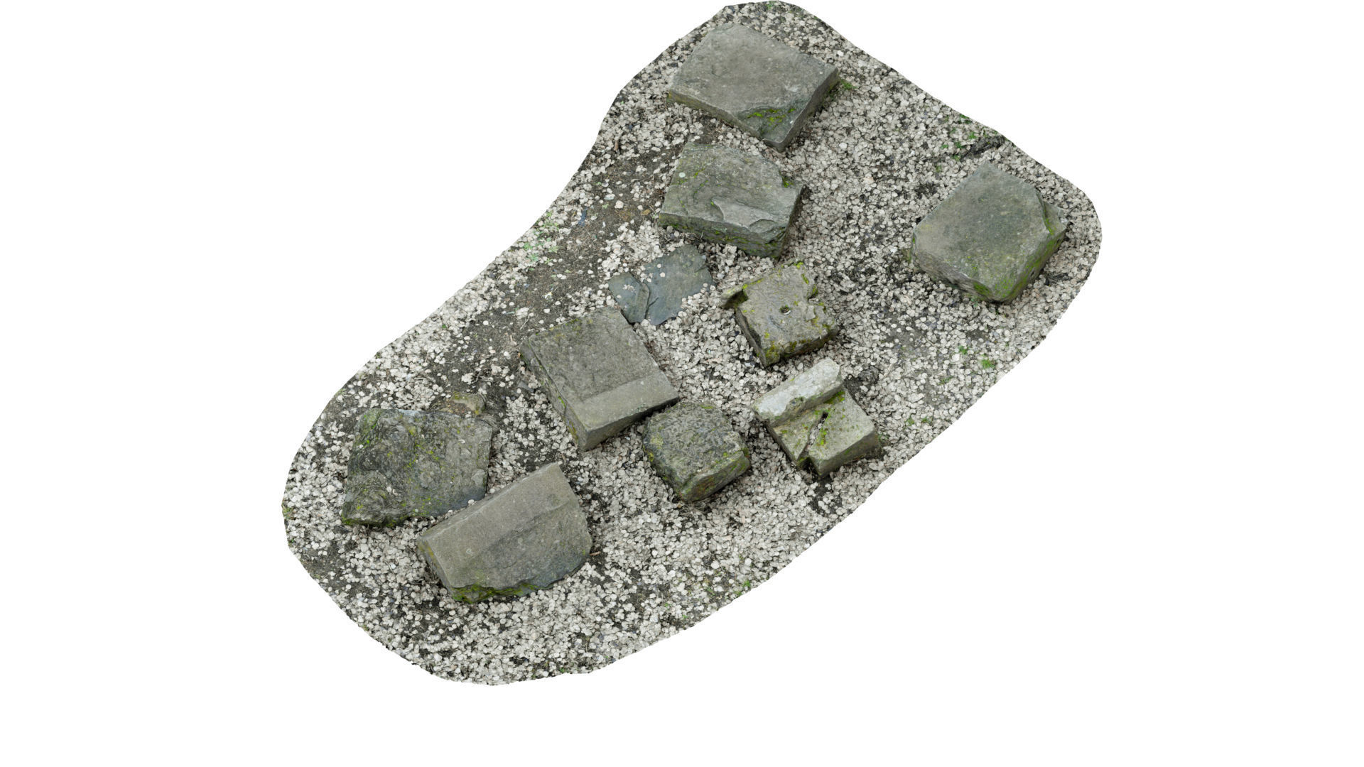 Concrete Rocks RAW Scan 3D model_5