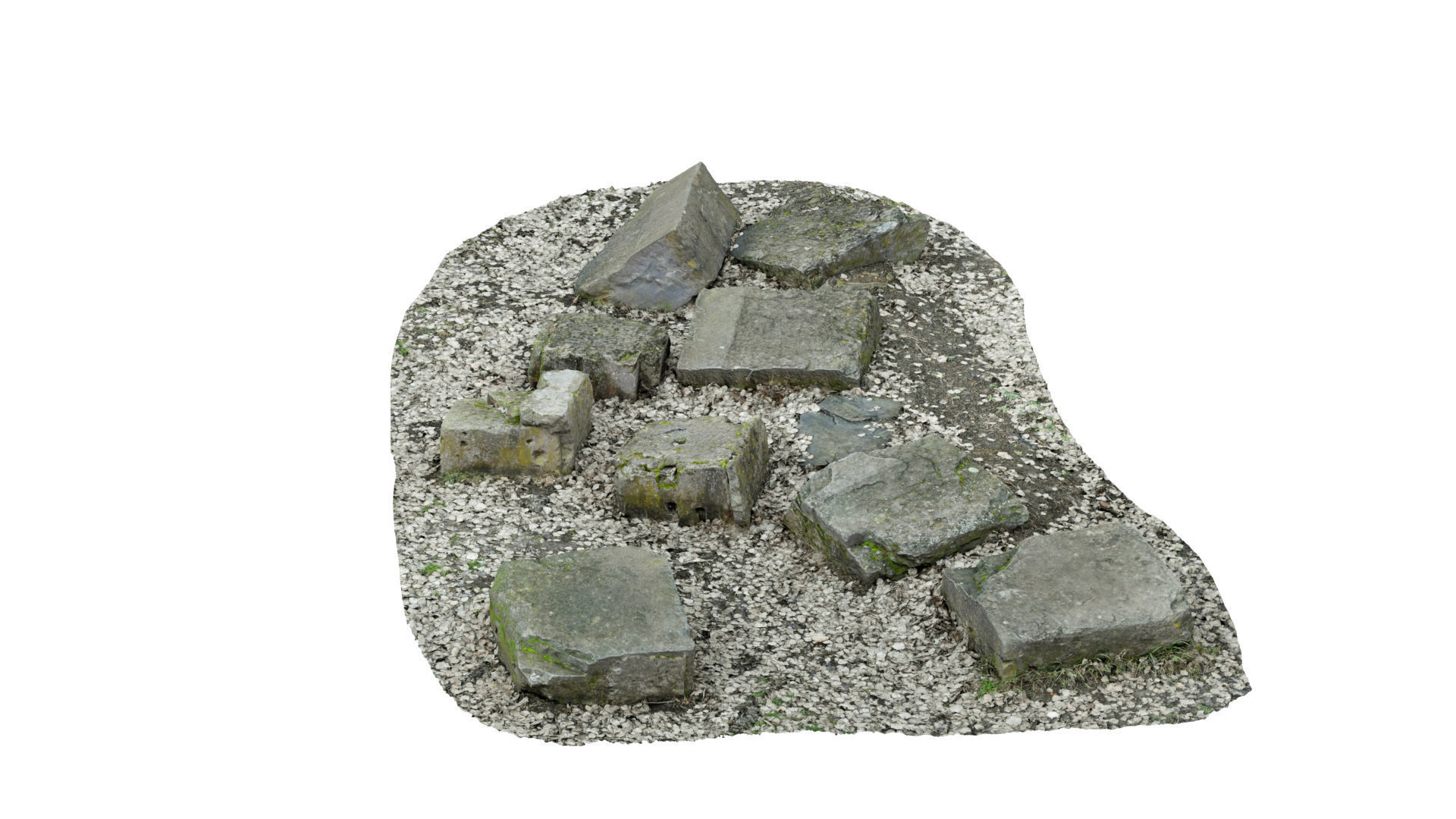 Concrete Rocks RAW Scan 3D model_18