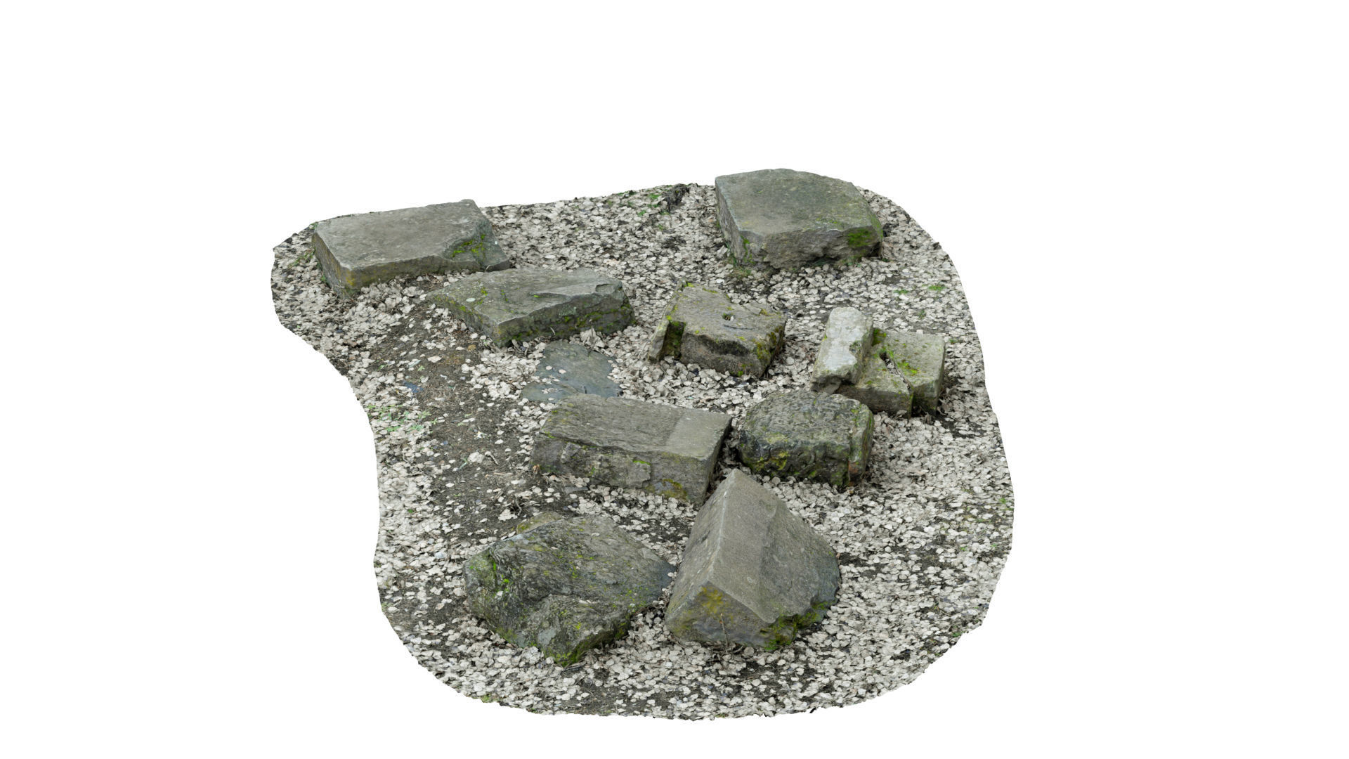 Concrete Rocks RAW Scan 3D model_15