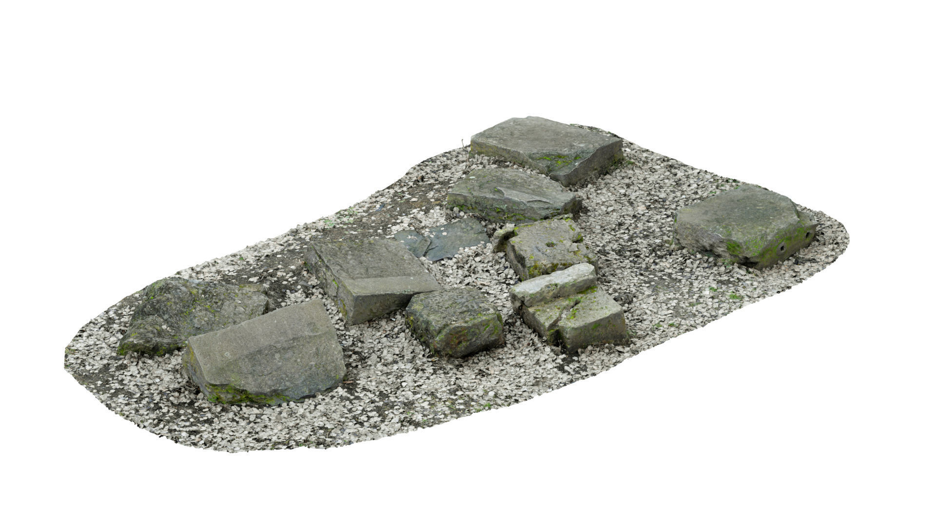 Concrete Rocks RAW Scan 3D model_21