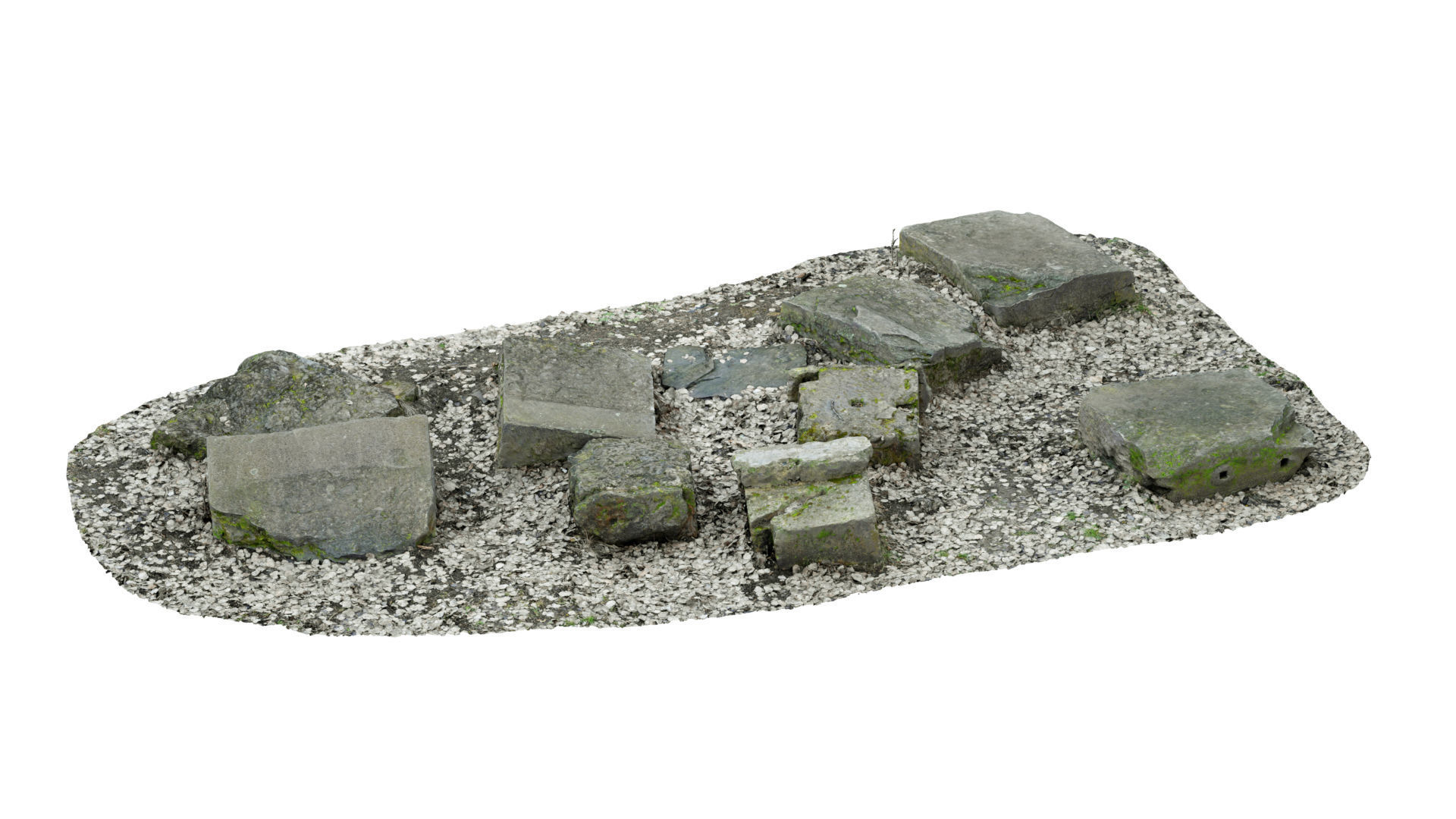 Concrete Rocks RAW Scan 3D model_20