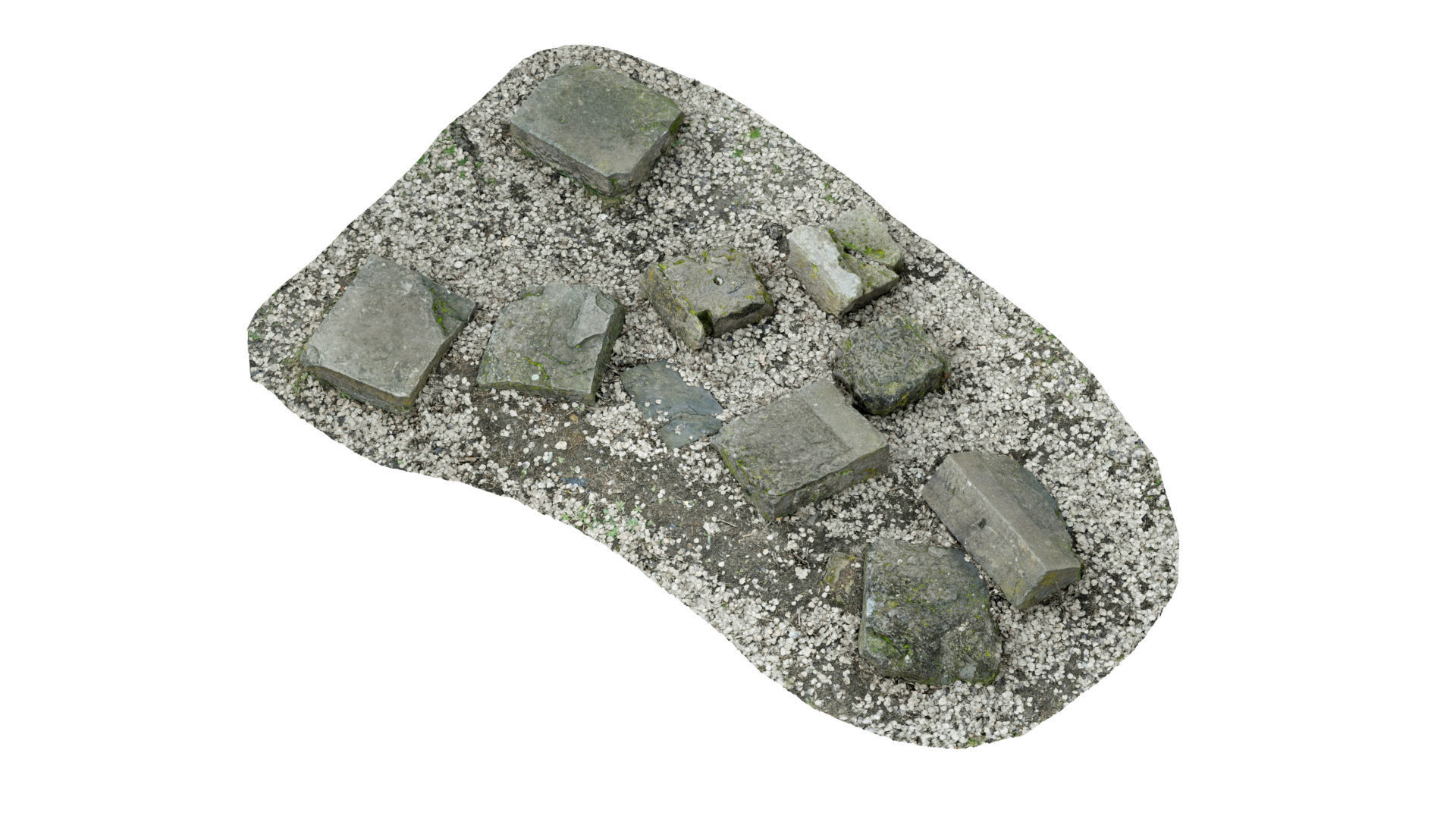 Concrete Rocks RAW Scan 3D model_7