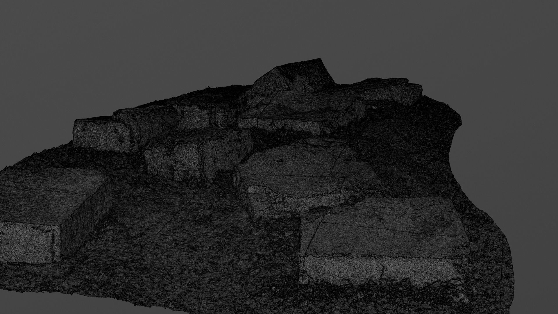 Concrete Rocks RAW Scan 3D model_25